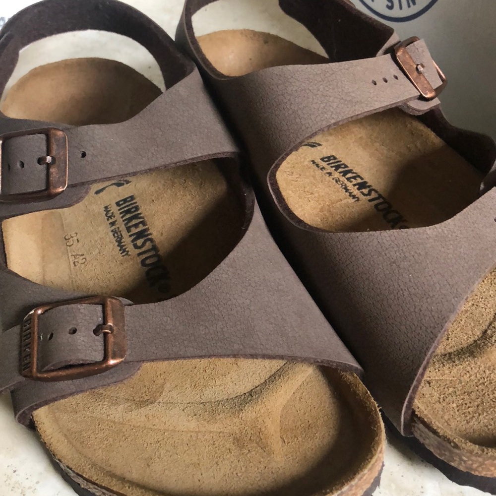 COPY - Birkenstock Roma kids Mocha  sandals leather/cork